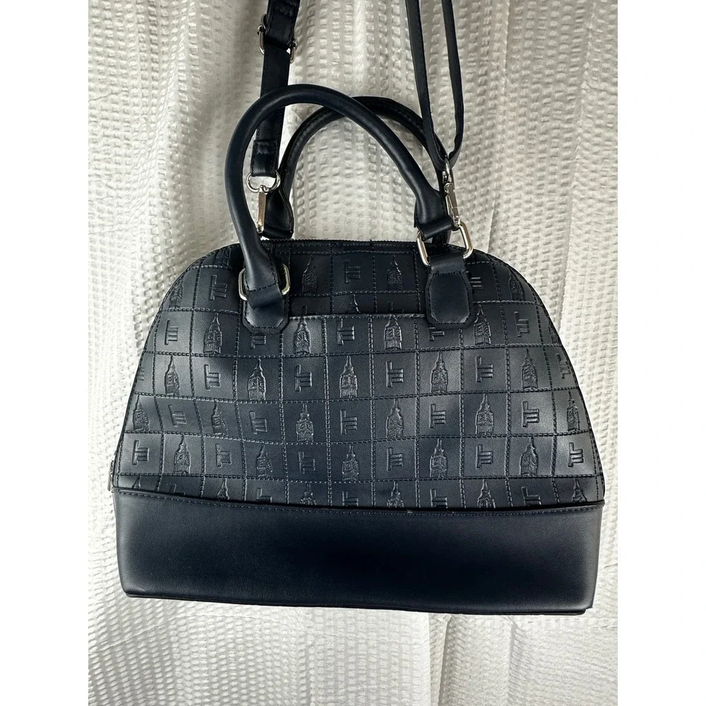 London fog Kate dome satchel‎ Navy Blue